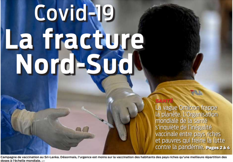 2021 12 12 SO Covid-19 La fracture Nord-Sud