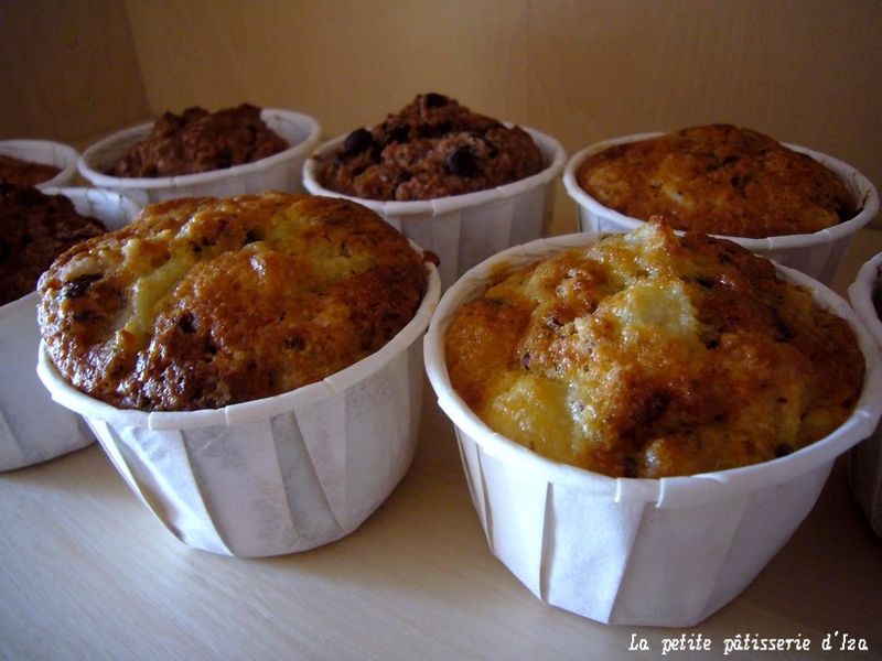 Muffins poire chocolat