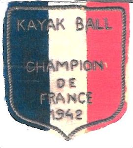 écusson champion de France polo 1942