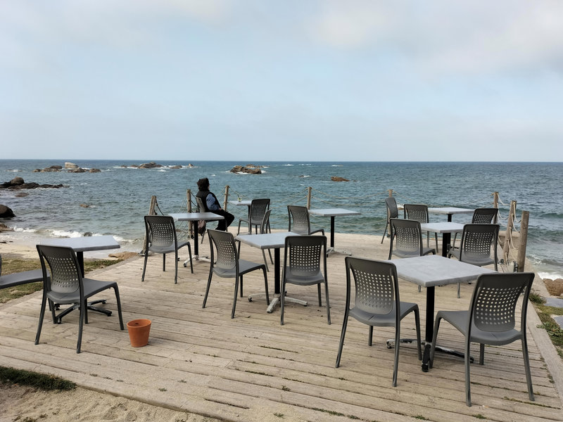 Brignogan-plages, hotel de la mer, la terrasse