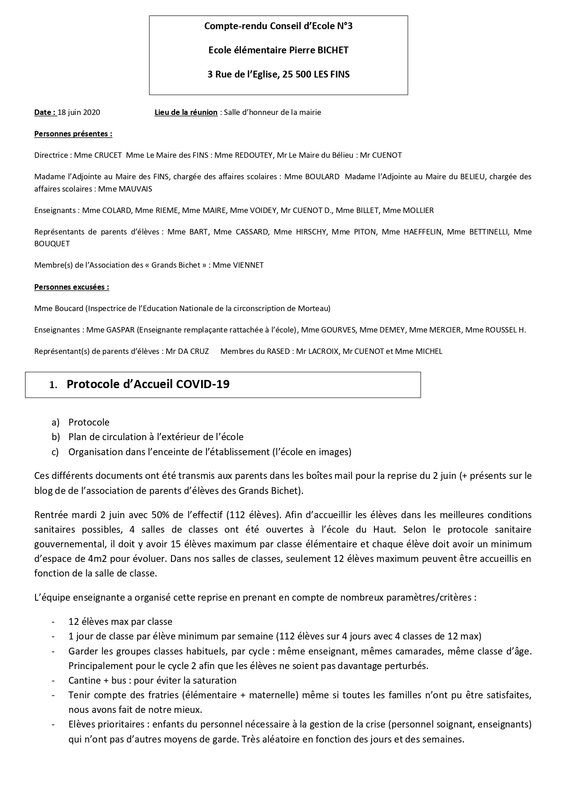 CR CE n°3 18 juin 2020