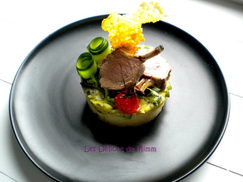 Couronne d’agneau et parmentier de courgettes (#agneausibon)