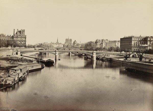 pont de Solférino circa 1860 par Baldus