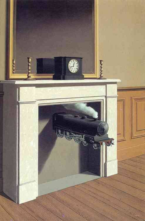 La Durée poignardée (Time Transfixed), René Magritte, 1938