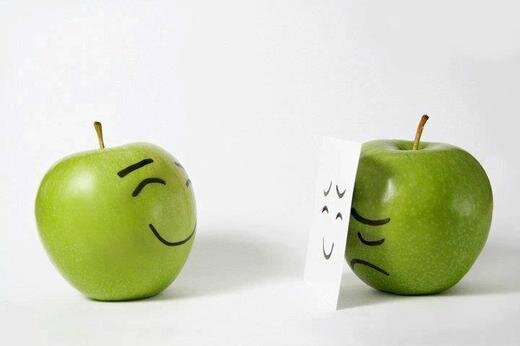 sourire pommes