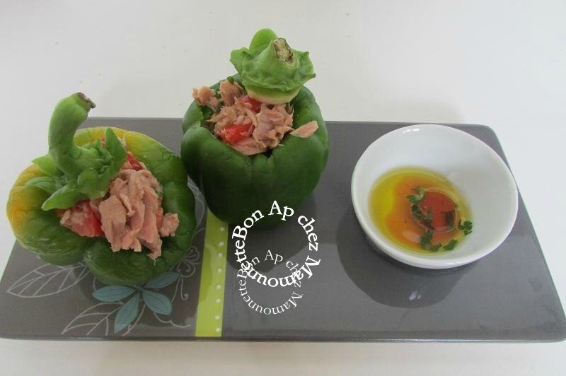 poivrons farcis à la tomate et au thon 007