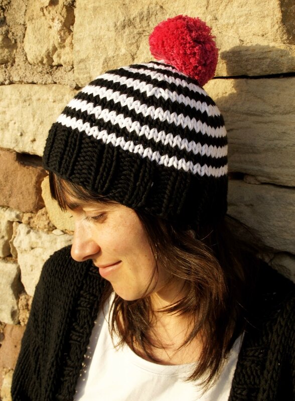 pompons bonnet