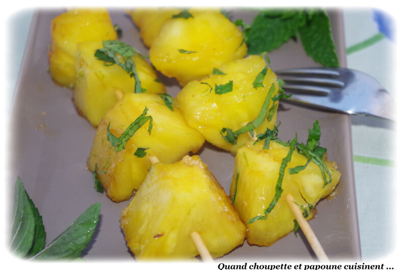 brochettes d'ananas façon mojito-5063