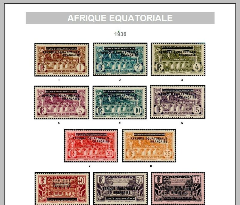 AFRIQUE EQUATORIALE FRANCAISE