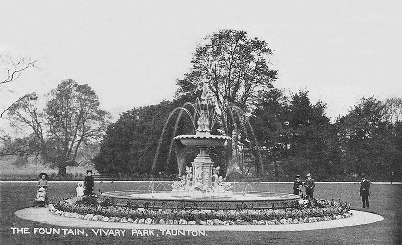 somerset, taunton, vivary park in the mid 1910s