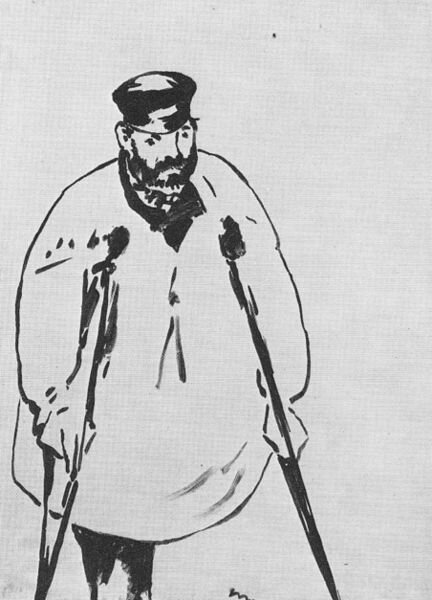 Manet, L'homme aux béquilles