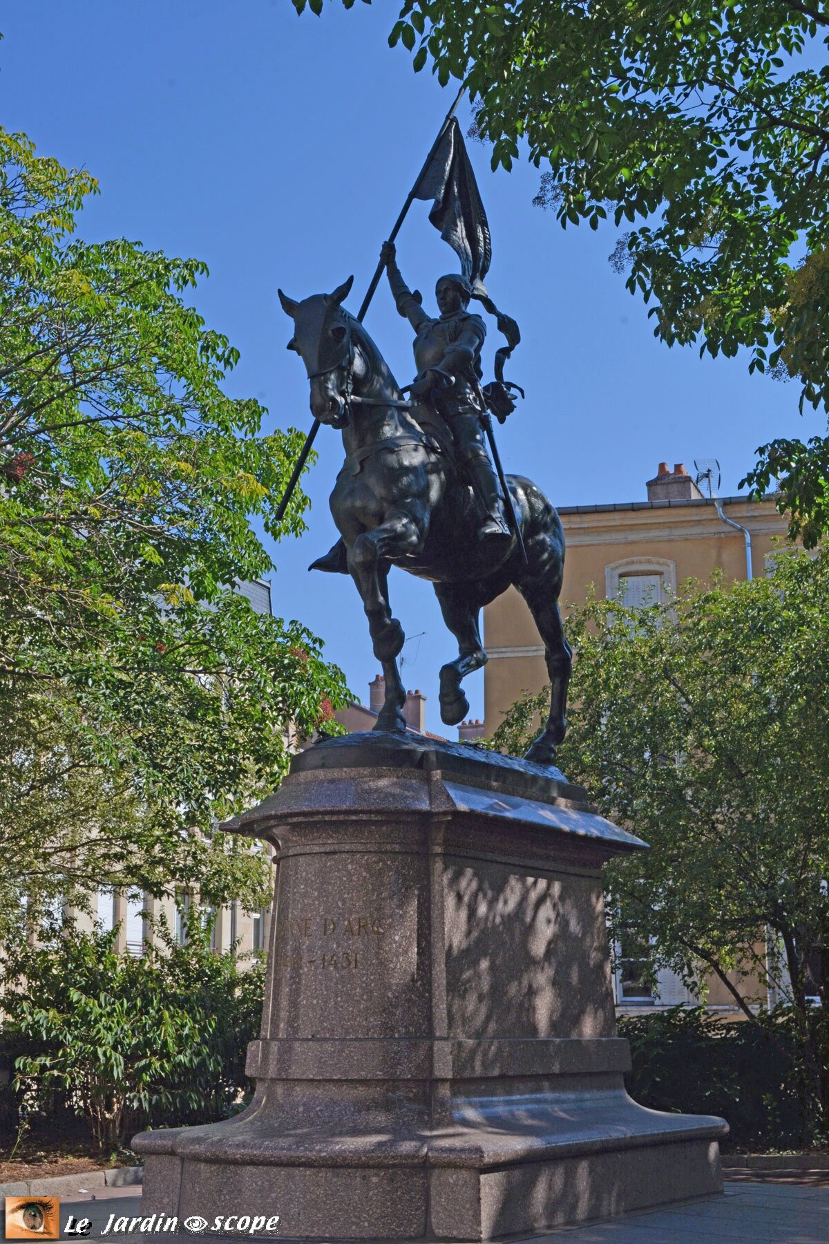 Statue équestre de Jeanne d'Arc à Nancy