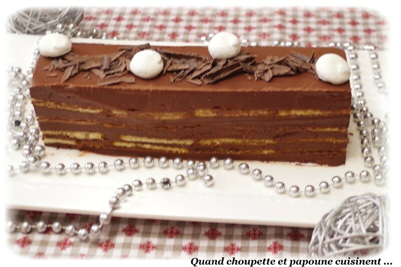 Bûche au chocolat et petits beurre sans cuisson-6597