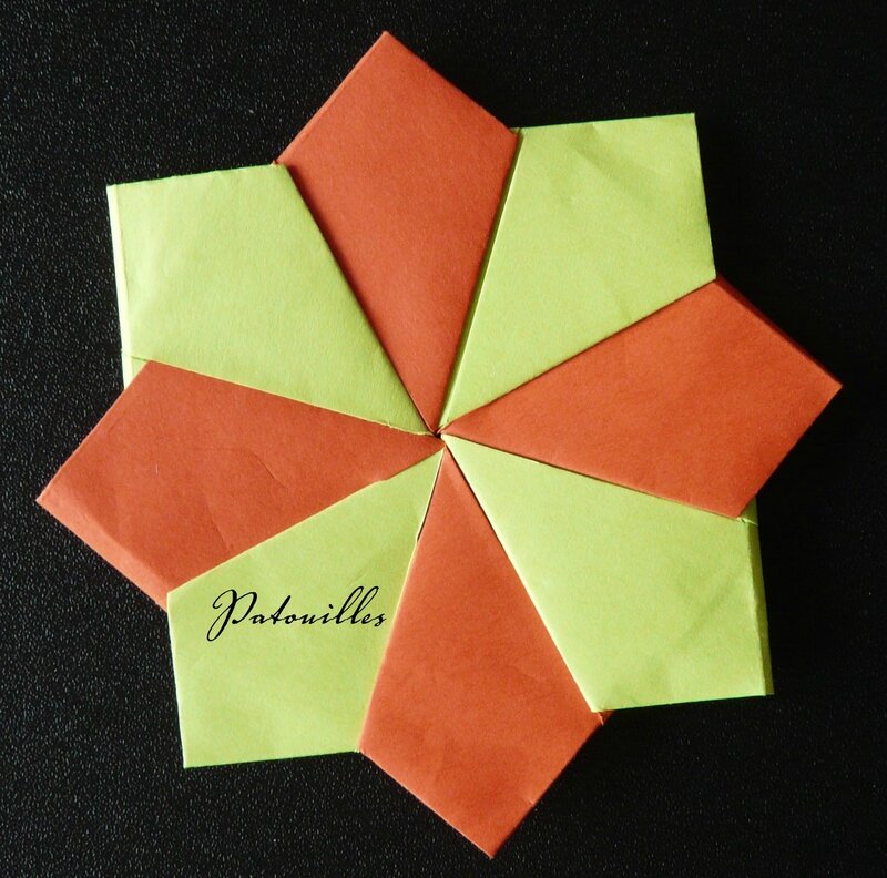 Origami étoile 5