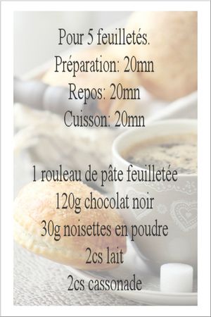 recette feuilletés nutella