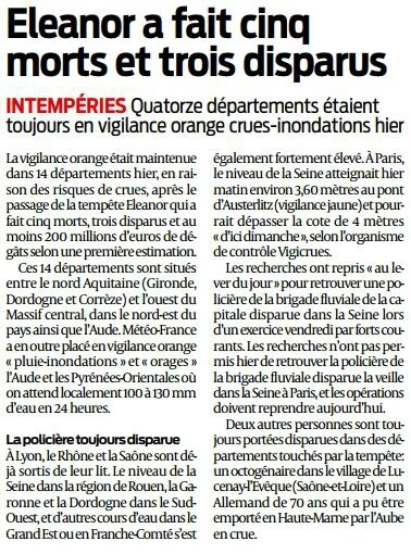 2018 01 07 SO Eléonor a fait 5 morts