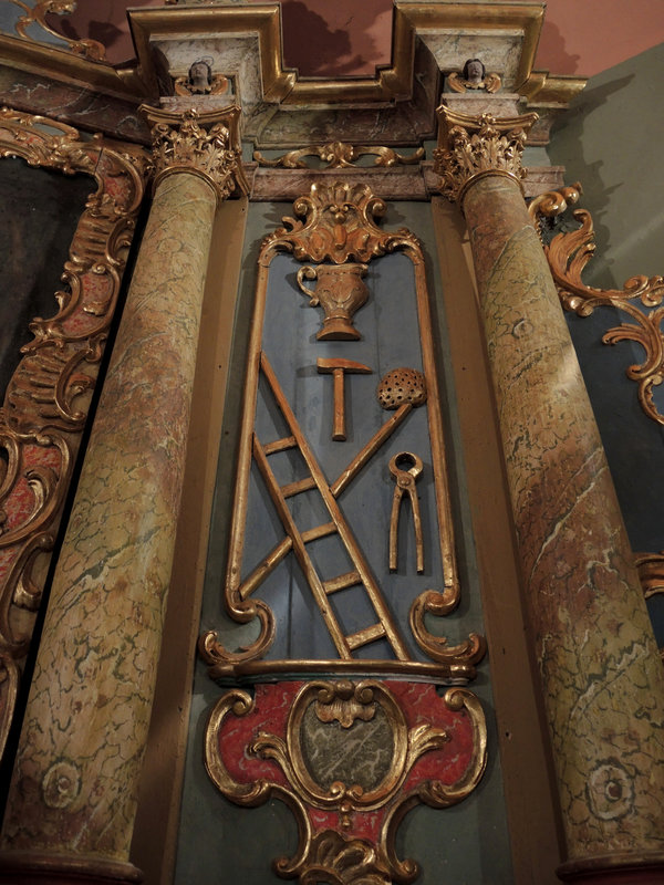 Viellenave-de-Navarrenx, église, retable, détails