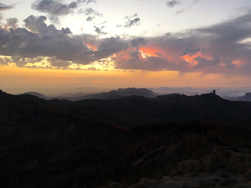 Coucher du soleil depuis Pico Las Nieves