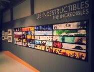 Expo Pixar, 25 Ans d'Animation - Color script des Indestructibles version XXL