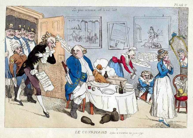Caricature Louis XVI