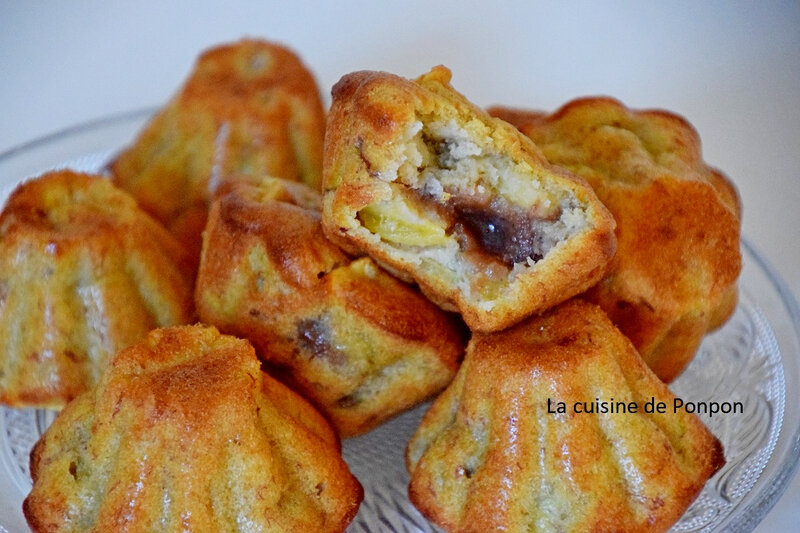 muffin banane pomme et coeur marron (7)