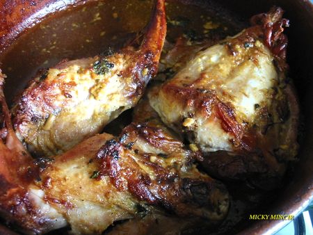 lapin a la moutarde(REGIME) recettes plats Compote de lapin persillée à la moutarde verte