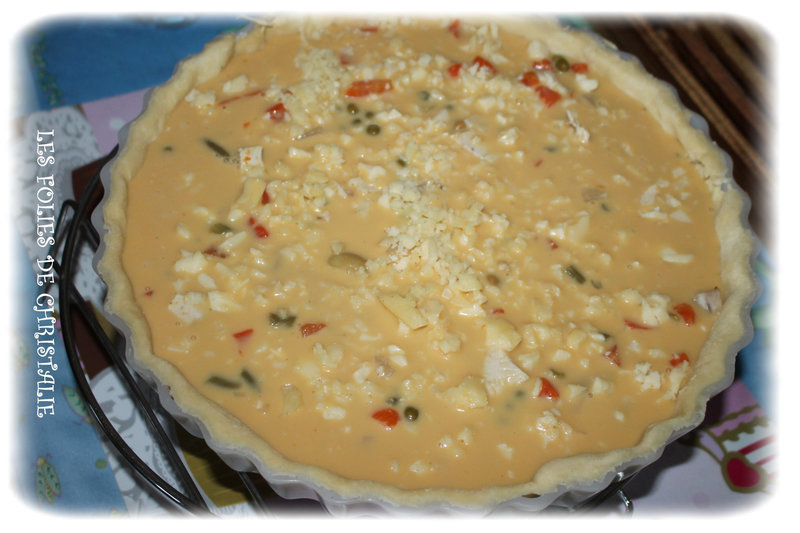 Quiche poulet macédoine 3