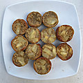 Mini muffins au <b>flocons</b> <b>d</b>'<b>avoine</b> aux poires
