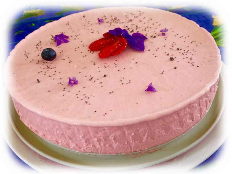 gato glace fraises