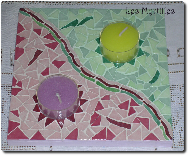 mosaique bougeoir