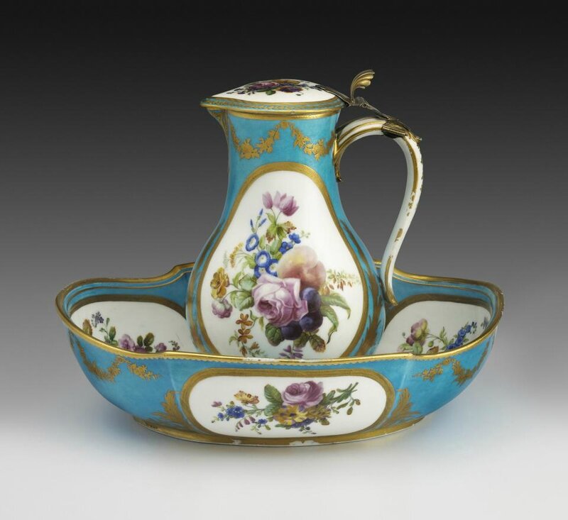 Water Jug and Basin, Sèvres Porcelain Manufactory, French, 1776