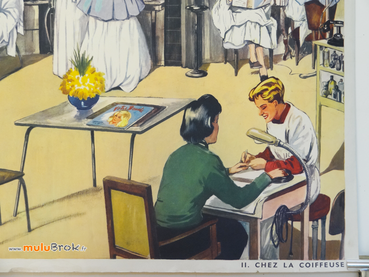 Affiche-CHEZ-LA-COIFFEUSE-6-Rossignol-muluBrok-Vintage