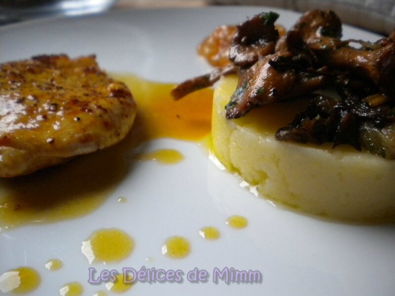 Filet de dinde aux clémentines et fricassée de champignons des bois 2