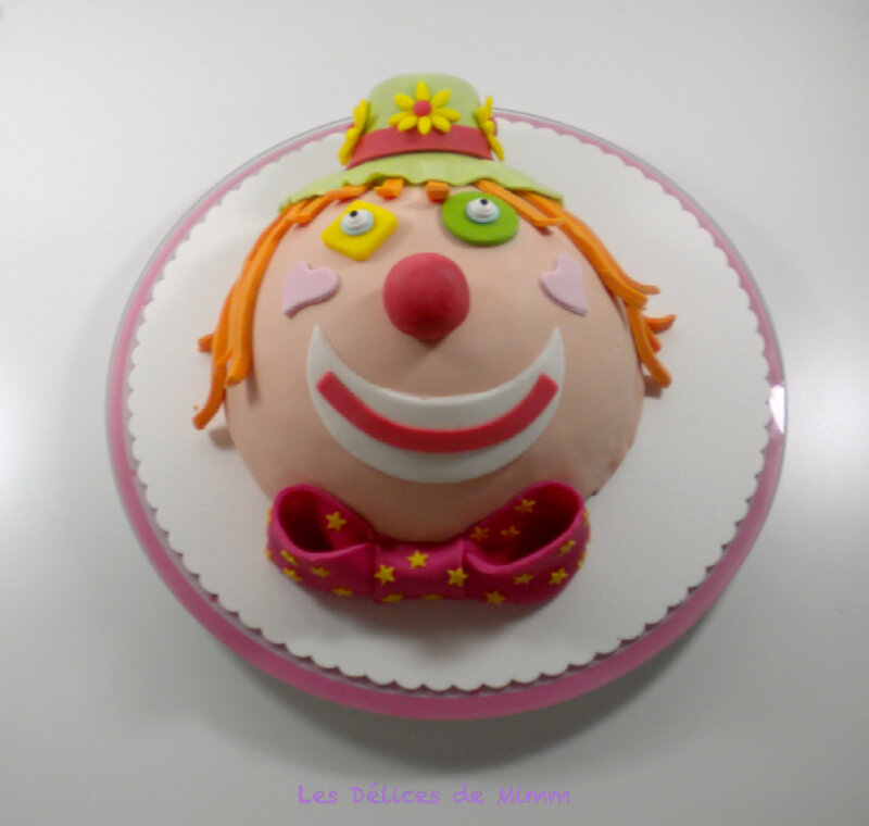 Gâteau clown pour Marion 3
