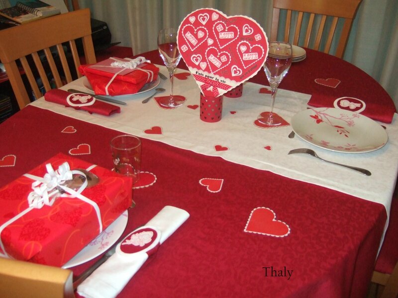 table de la st Valentin