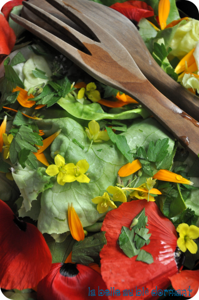 Salade fleurie