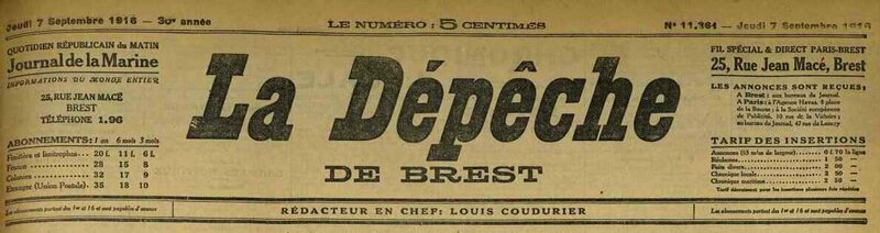 Dépèche de Brest