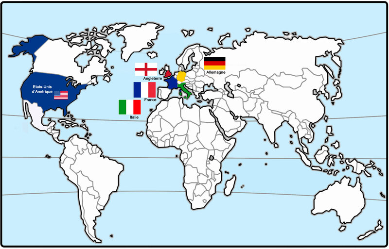 Carte Monde Mundialito 1988 Italie 2