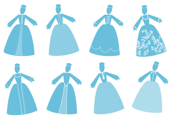 Ribambelles de Lady dolls par Julie Ree
