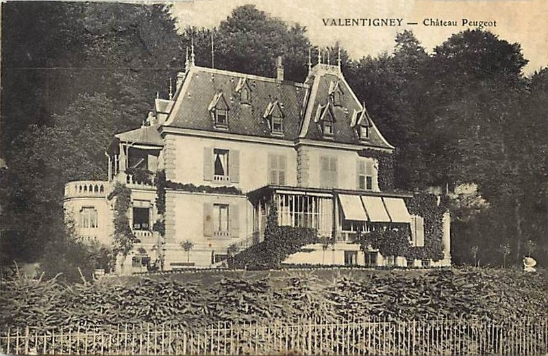 CPA Valentigney Château Peugeot