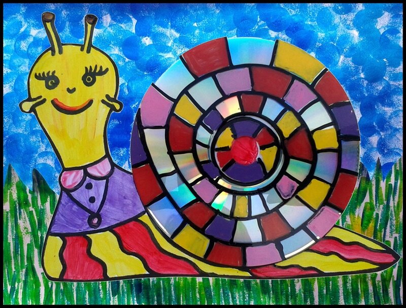 129_Outils pour la classe_Au pays des escargots (frise cadrée)
