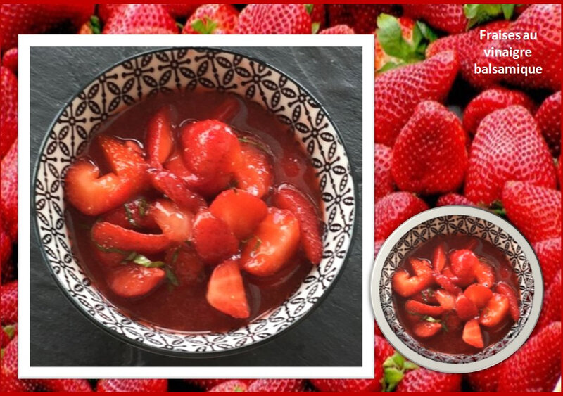 fraises au vinaigre balsamique