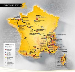 parcours carte tour de france 2013