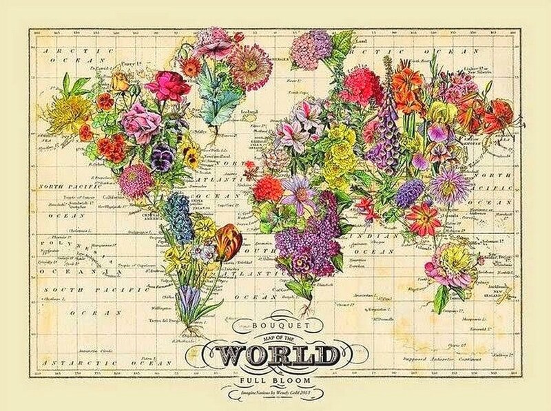 maps of flowers