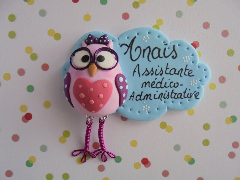 badge chouette anais