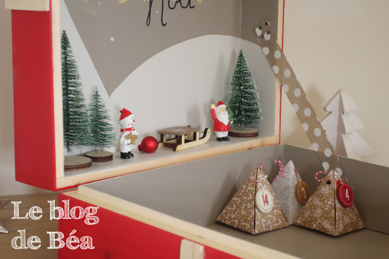 DIY calendrier de l'Avent en planches de palette