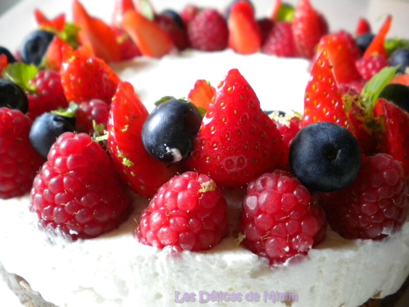 Tarte aux fruits rouges, limoncello et spéculoos (sans cuisson) 4