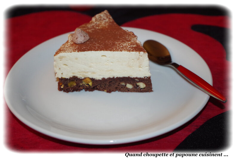 mousse de Bailey's sur brownies au chocota-8005