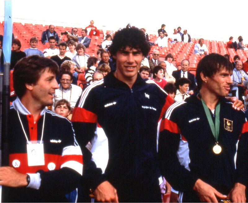 JPCézard, coach des KH 1985 avec Boccara- Boucherit Champions du Monde K2H1000