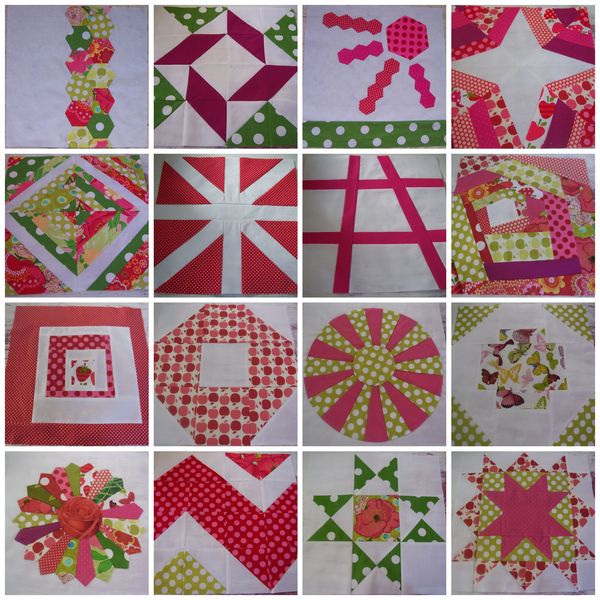 BOM Craftsy blocs January to August